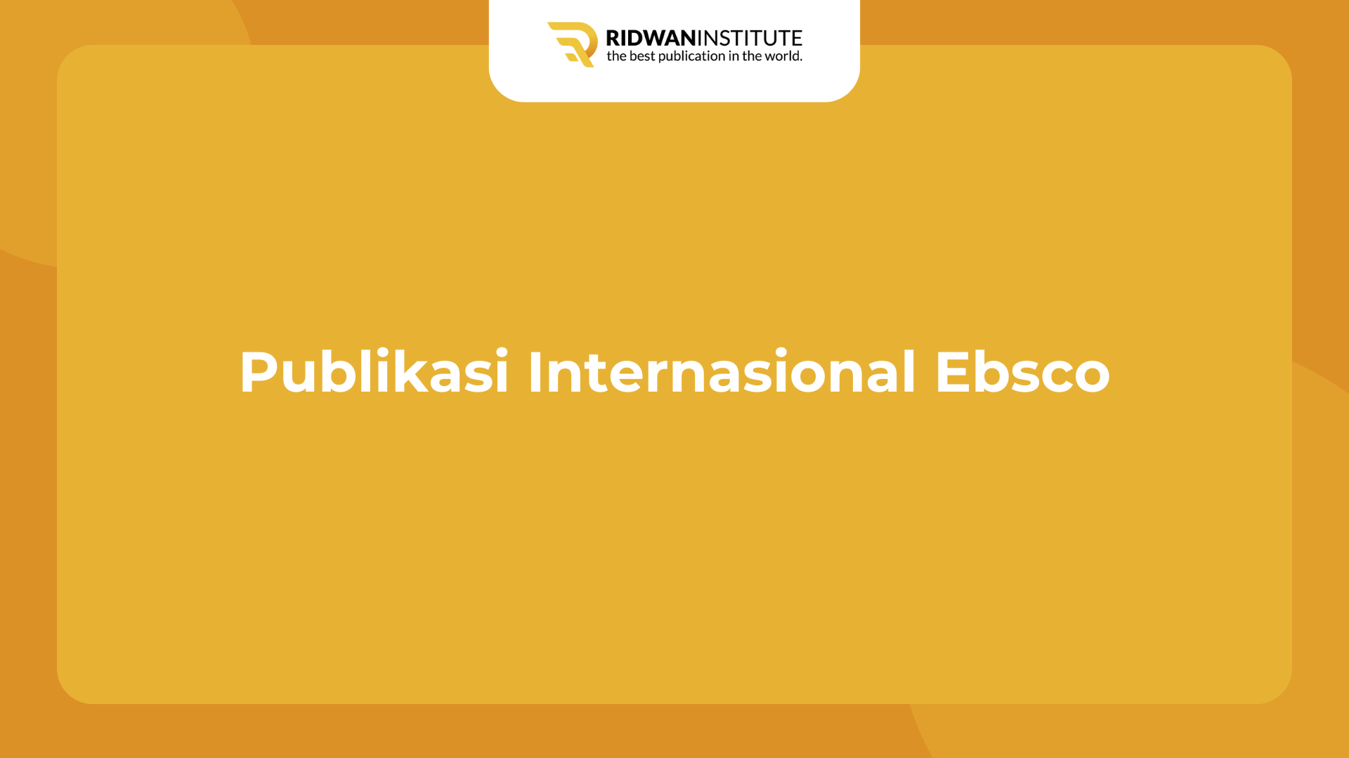 Publikasi Internasional Ebsco